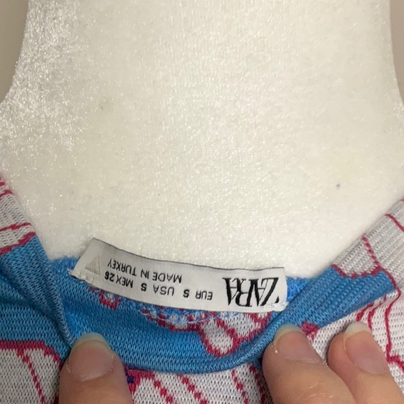 ZARA Cut-Out Jacquard Dress - Small - Picture 4 of 4